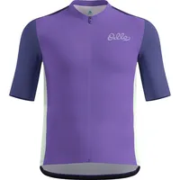 Odlo Herren Essential Heritage Print Radtrikot (Größe S, lila)