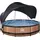 EXIT TOYS Wood Pool 360 x 76 cm inkl. Filterpumpe und Sonnensegel