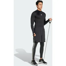 adidas TECHFIT Compression Training 3-Streifen lange Leggings Black M