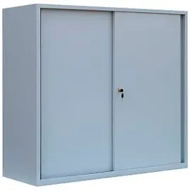 Classix Schiebetürenschrank, X-550145 lichtgrau 2 Fachböden 120,0 x 45,0 x 109,0 cm