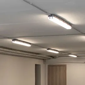 V-Tac LED Wannenleuchte 48 Watt LED Feuchtraumleuchte LED Röhre 150 cm Garage Werkstattleuchte kaltweiß, 5760lm 6500K, 8er Set