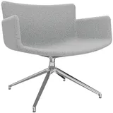 FM Helmets fm Sessel LODUS hellgrau chrom Stoff, 1 St.