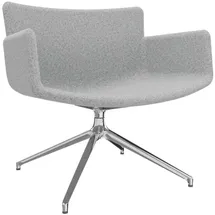 FM Helmets fm Sessel LODUS hellgrau chrom Stoff, 1 St.