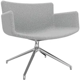 FM Helmets fm Sessel LODUS hellgrau chrom Stoff, 1 St.