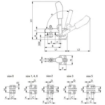 AMF Senkrechtspanner 6800 Größe 3