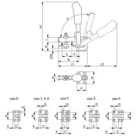 AMF Senkrechtspanner 6800 Größe 3