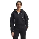 Under Armour Rival Piped Hoodie Half-Zip" in Schwarz - black/white XS