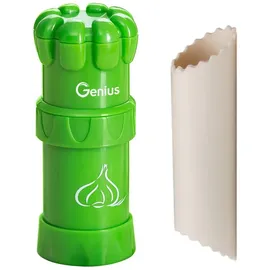 Genius Knoblauchpresse Knoblauch-Schneider G5 Set 2-tlg. grün