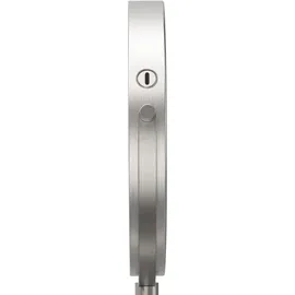 DEUSENFELD WL103EFA - Akku Batterie LED Doppel Wand Kosmetikspiegel, 3 Gelenkarme, 10x Vergrößerung + Normalspiegel, Ø20cm, 360° schwenkbar, 3 ... - Silber