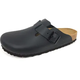 Birkenstock Boston Naturleder schmal schwarz 46