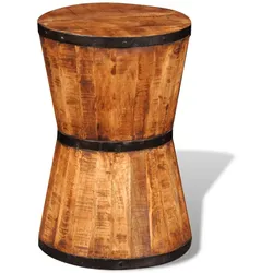 vidaXL Sanduhr-Hocker Mangoholz
