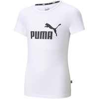 Puma Mädchen ESS Logo Tee G T shirt, Puma white 176