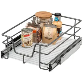 bremermann Teleskopschublade grau Metall, 37x14x44 cm Küchenzubehör