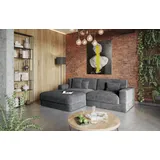 Raum.Id Ecksofa RAUM.ID "Innovid L-Form", grau, B:264cm H:87cm T:196cm, 100% Polyester, Sofas, Ecksofa, Modernes Modul-Polsterprogramm