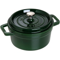 Staub 1102085 Cocotte, 20 cm rund, Bräter aus Gusseisen, grün