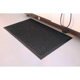 COBA Europe Arbeitsplatzmatte Gummi 1,5m x 0,9m schwarz