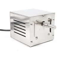 Edelstahl Grillmotor 220V Drehmotor für Rotisserie, Spießbraten, Schaschlik, Spanferkel Grillspiess Motor, Grill MotorGrill Zubehör Bräter Elektromotor Ziegenschwein Huhn BBQ Spieß Rotisserie Roaster