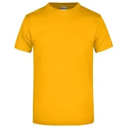 Komfort T-Shirt Rundhals JN002, gold-gelb, Größe S - gold-gelb - S