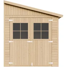 TIMBELA Anbau-Gartenhaus 2,97 x 2,00 m Natur
