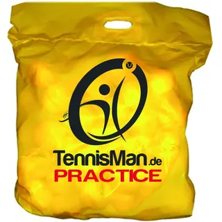 Tennisbälle - TENNISMAN PRACTICE - 60 Bälle im Polybag