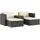 vidaXL Garten-Lounge-Set 5-tlg. schwarz