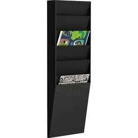 Paperflow Wandprospekthalter DIN A4 schwarz