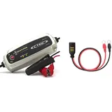 CTEK MXS 5.0 Batterieladegerät Mit Automatischer Temperaturkompensation, 12V 5.0 Amp & Comfort Connect Direct Connect Adapter (M6 Muttern), Ideal Für Schwer Erreichbare Batterien, 40cm Kabellänge