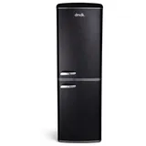 DMDK DKB3 – Retro-Kühl-/Gefrierkombination – Mattschwarz – NoFrost – 181 cm hoch - Schwarz
