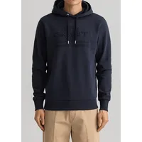 GANT Herren Sweatshirt REGULAR TONAL SHIELD Hoodie - Blau - XXL