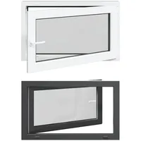 vidaXL Kellerfenster RISOR 100 x 60 cm grau