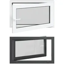vidaXL Kellerfenster RISOR 100 x 60 cm grau