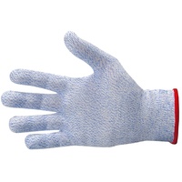 Louis Tellier - Schnittschutzhandschuh - Farbe blau - rote Einfassung - Größe M
