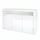 Vladon Sideboard 155 x 92 x 40 cm Weiß