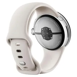 Google Pixel Watch 3 41 mm Bluetooth + LTE polished silver Sportarmband porcelain