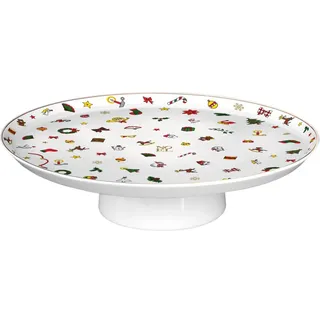 Taitù Taitù, Serviergeschirr, Noël Oro Tortenplatte mit Fuss