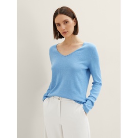 Tom Tailor Basic Pullover Sea Blue Melange XL