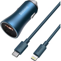 Baseus Schnelles USB-Autoladegerät Typ C / USB 40 W