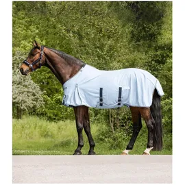 Waldhausen Fliegendecke Protect mit Bauchgurt 145 cm Blau/Silber
