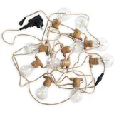 Newgarden LED-Lichterkette Kunststoff 800 cm Braun/Rost