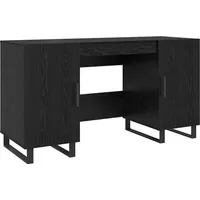 VidaXL Schreibtisch Schwarze Eiche 140 x 50 x 75