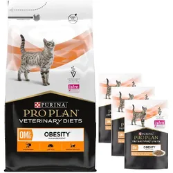 PURINA Veterinary PVD OM Obesity Management Cat 5kg + PURINA Veterinary 3x85g
