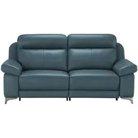 Wohnwert Sofa 3-sitzig mit elektrischer Relaxfunktion Arianna ¦ türkis/petrol ¦ Maße (cm): B: 208 H: 98 T: 103