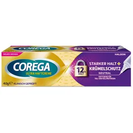 Corega Ultra Haftcreme Starker Halt + Krümelschutz 40 g