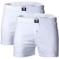 CECEBA Herren Shorts, 2er Pack - Boxershort, Basic, Baumwolle, M-8XL, einfarbig Weiß 7XL
