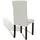 vidaXL Stretch-Stuhlhussen Gerade 4 Stk. Creme