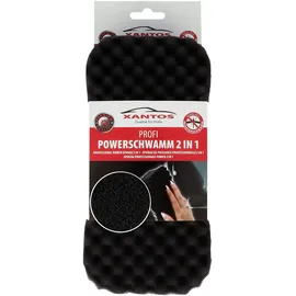 Xantos AutoSchwamm - Multischwamm 2in1 für die Auto Reinigung | großer Schwamm zur Autopflege | Profi Auto Schwamm zum waschen und reinigen | Lackschonend und Kratzerfrei, Schwarz, 697
