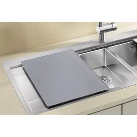 Blanco Schneidbrett aus Sicherheitsglas silber