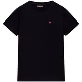 Napapijri T-Shirt Salis mit Rundhalsausschnitt, Kurzarm, aus Baumwolle, Regular Fit schwarz 134/140 (10J)