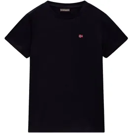 Napapijri T-Shirt Salis mit Rundhalsausschnitt, Kurzarm, aus Baumwolle, Regular Fit schwarz 134/140 (10J)