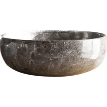 Tikamoon Rundes Marmorwaschbecken Pia light grey